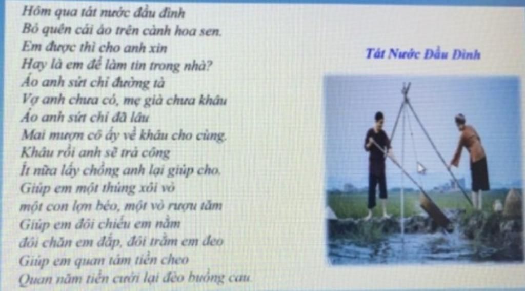 Ví dụ về phép liệt kê trong thơ