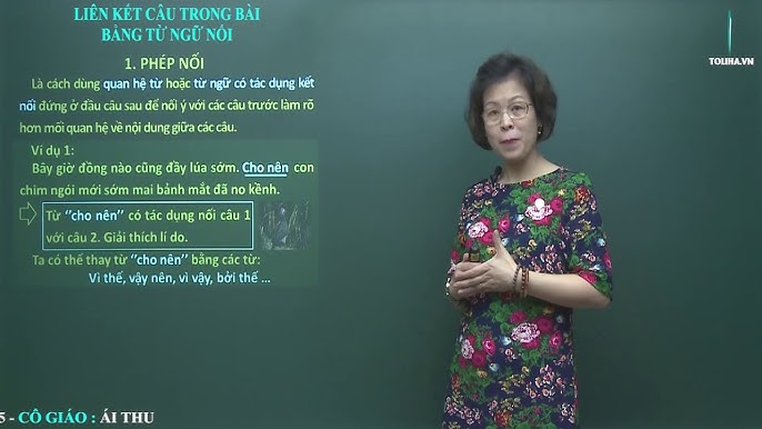 Ví dụ về phép nối trong Tiếng Việt