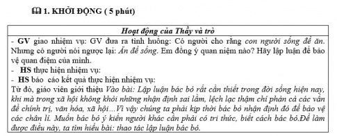Ví dụ về Thao tác Lập Luận Bác Bỏ Gallery 2