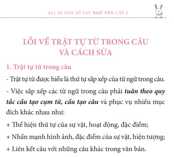 Ví dụ về Trật tự Từ trong Câu