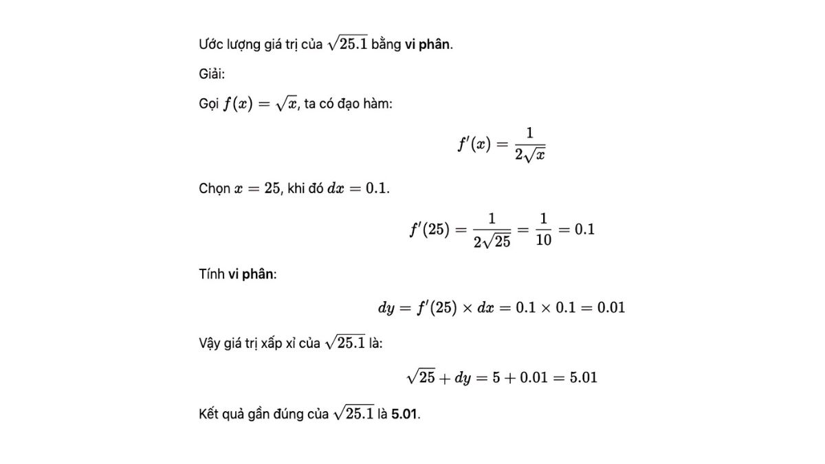 Vi Phân Là Gì?