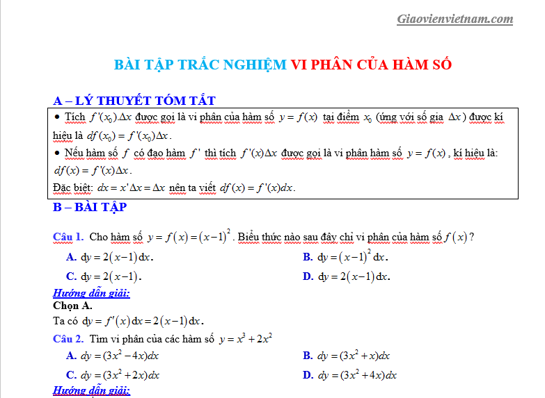 Vi Phân Là Gì? Gallery 1