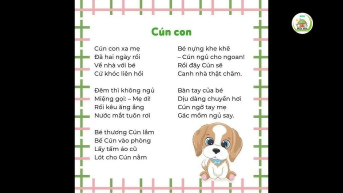 Vì Sao Cún Con Phải Xa Mẹ Trong Bài Thơ Cún Con?