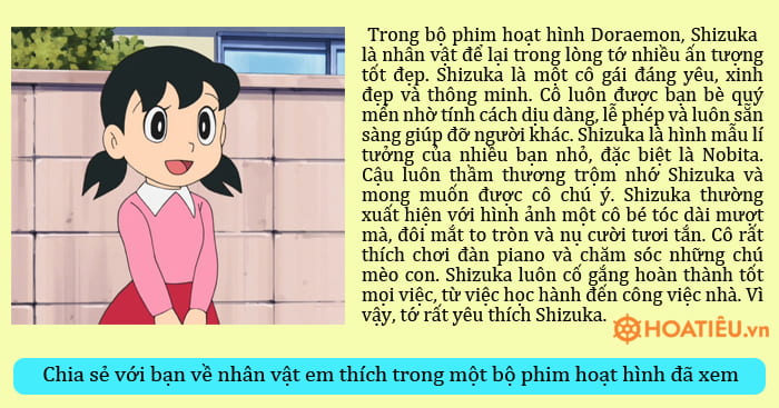 Tả nhân vật hoạt hình mà em yêu thích lớp 3 Gallery 1