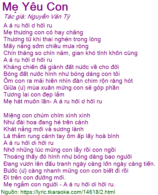 Lời Bài Hát Mẹ Thương Con Có Hay Chăng? Gallery 1