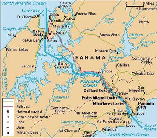 Kênh đào Panama đi qua khu vực nào của châu Mỹ? Gallery 1