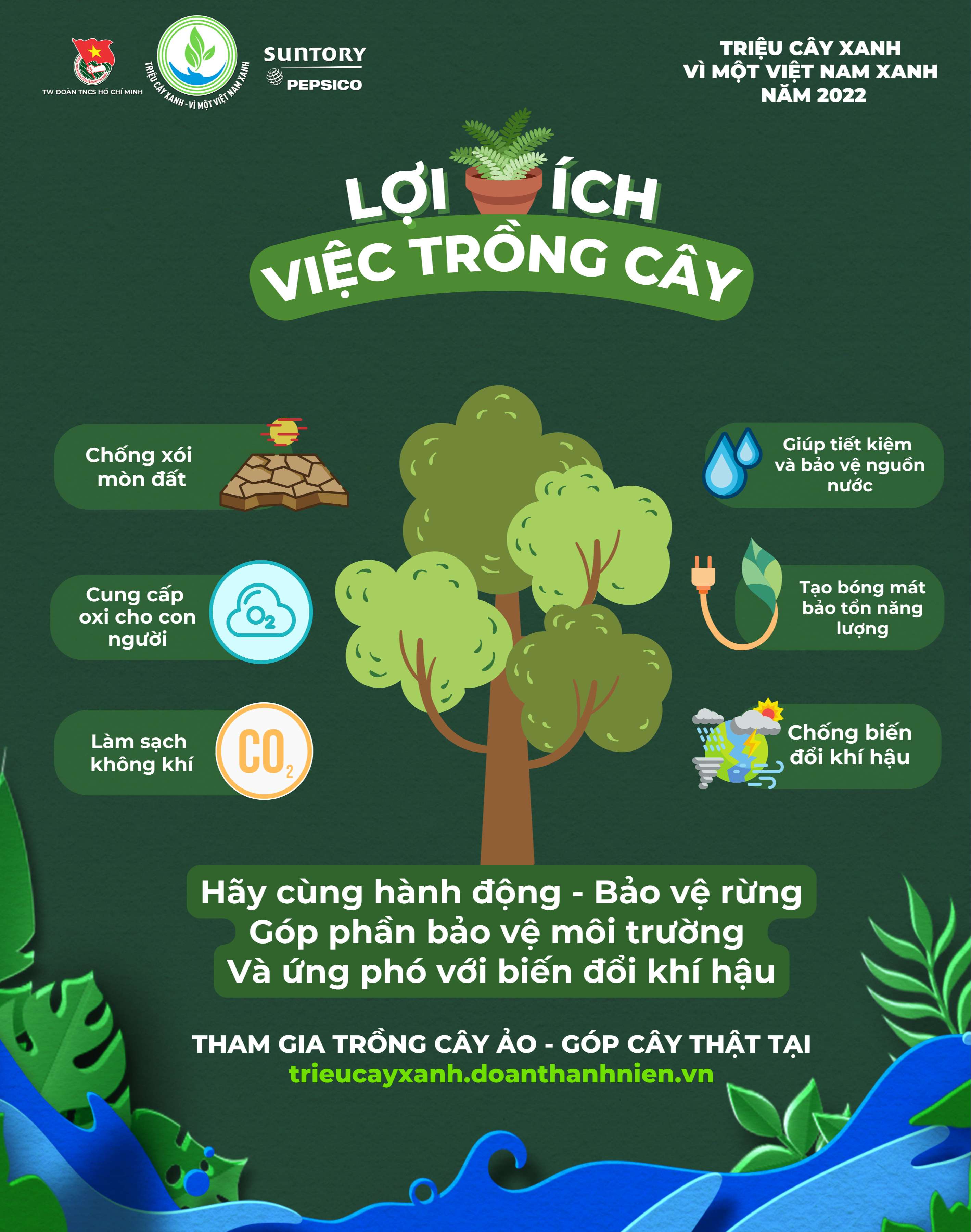 Trồng nhiều cây xanh: Lợi ích to lớn cho bảo vệ môi trường