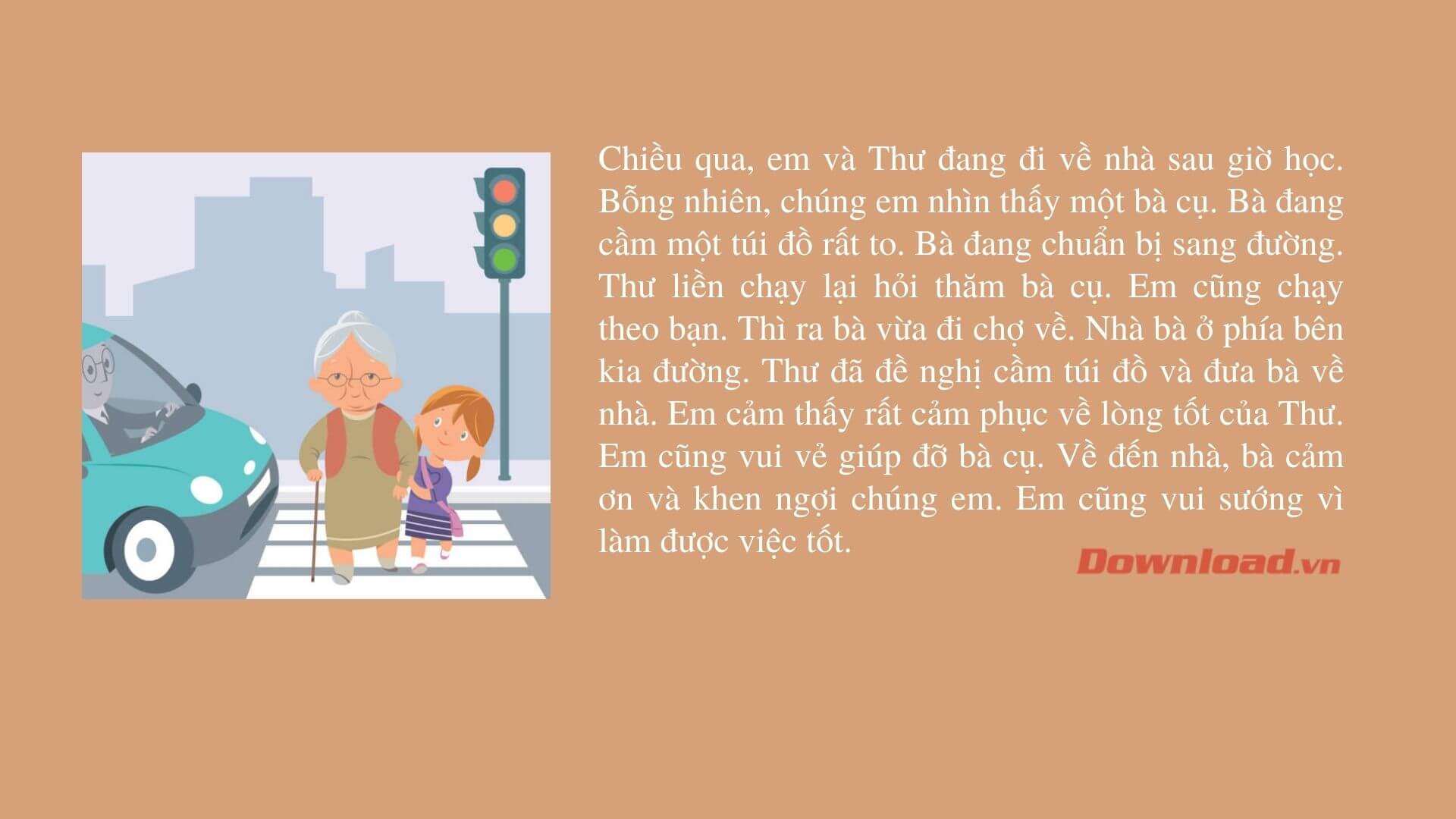 Việc làm tốt của một người bạn