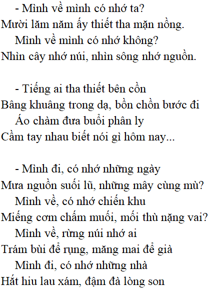 Việt Bắc đoạn 1: Phân tích chi tiết và ý nghĩa