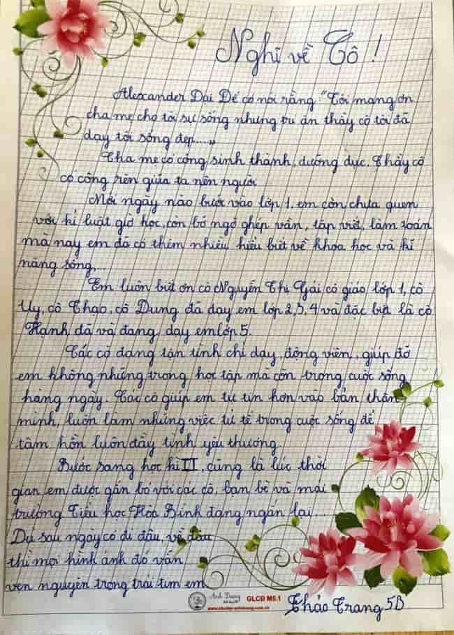 Bài Văn Biểu Cảm Về Thầy Cô Ngắn Gọn