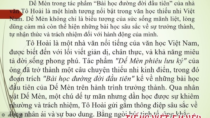 Phân tích nhân vật Dế Mèn