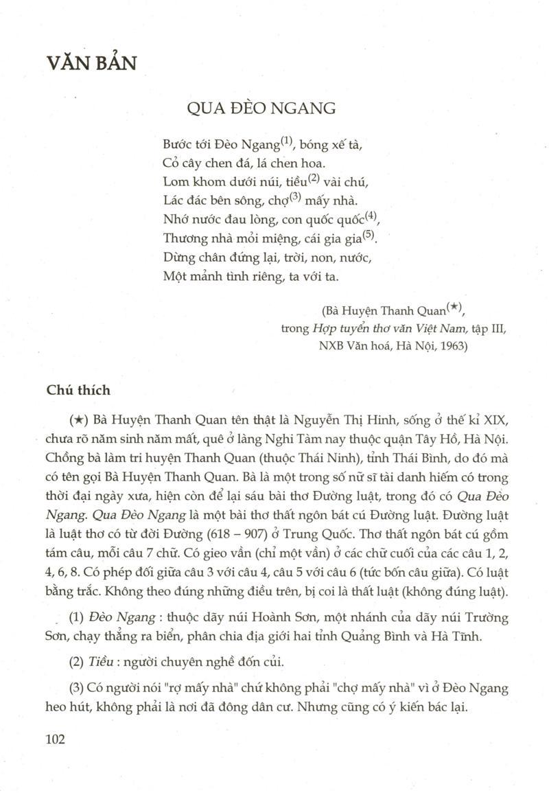 Phân tích tác phẩm Qua đèo Ngang
