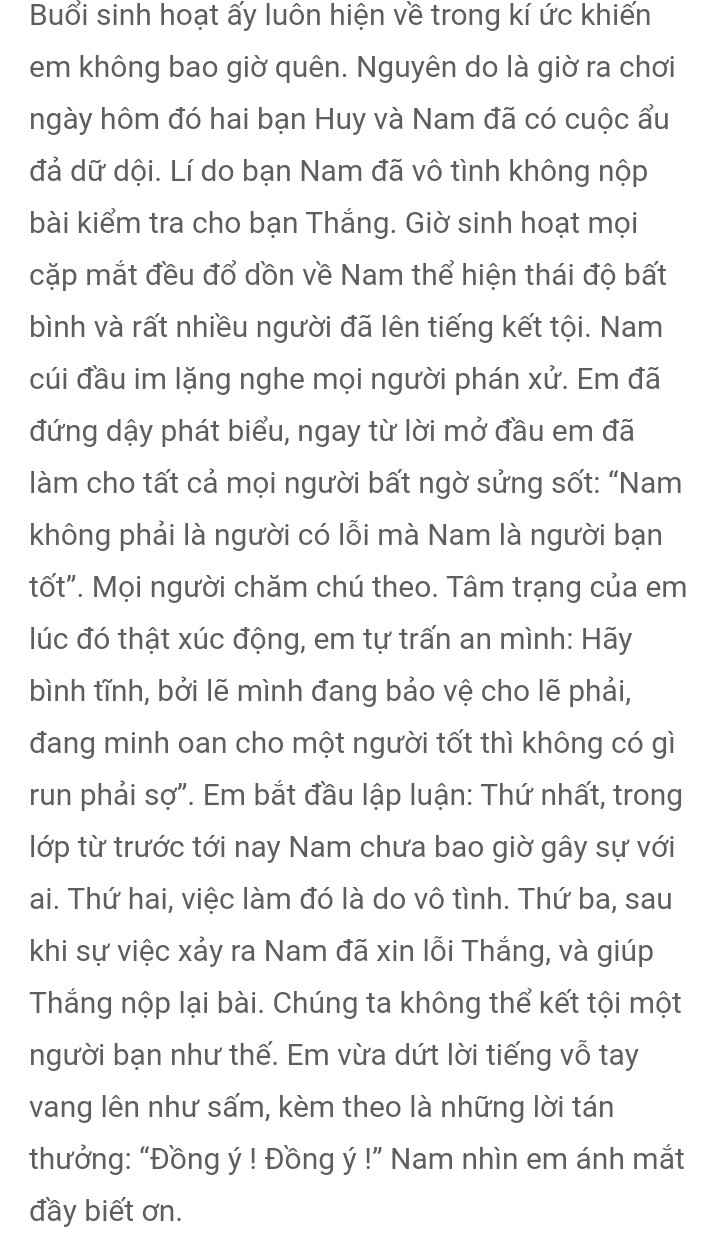 Bài Văn Tự Sự Có Sử Dụng Yếu Tố Miêu Tả và Miêu Tả Nội Tâm