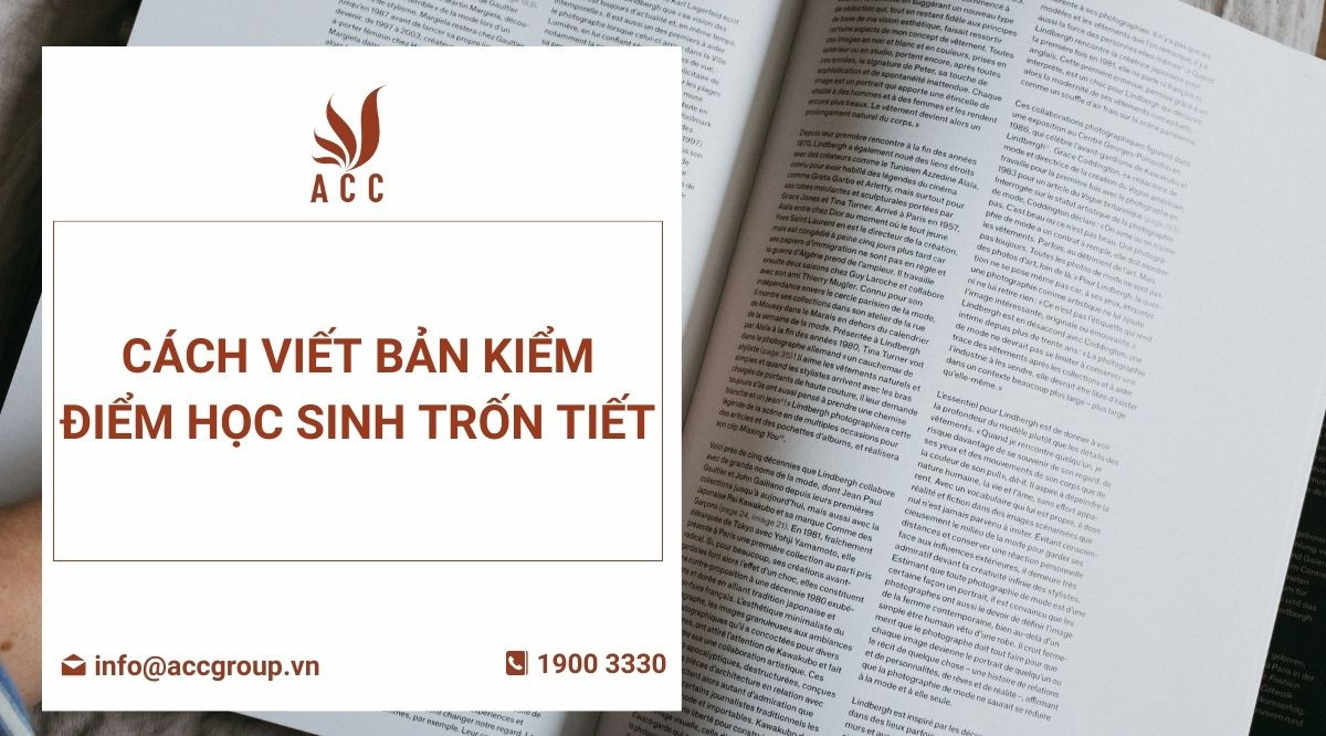 Viết Bản Kiểm Điểm Trốn Học