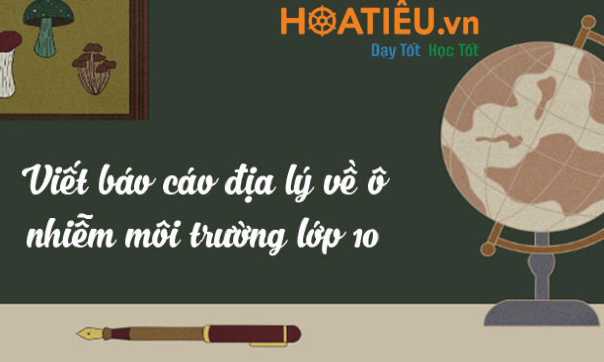 Báo cáo địa lý về ô nhiễm môi trường lớp 10