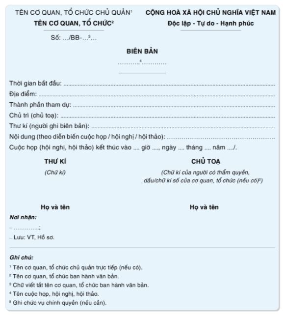 Viết Biên Bản Cuộc Họp, Thảo Luận Sinh Hoạt Lớp Chuẩn SEO