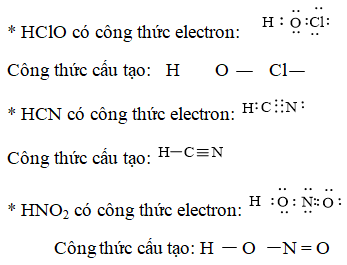 Viết các công thức