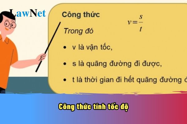 Công thức tính tốc độ
