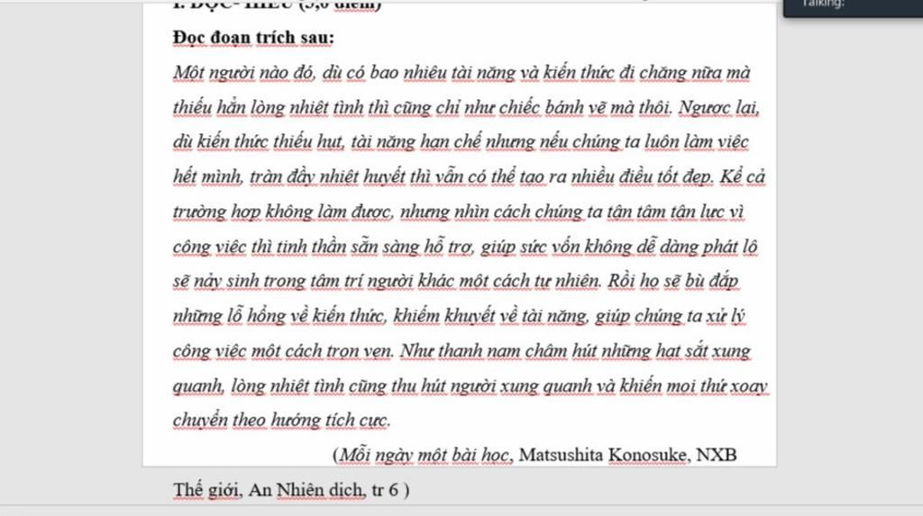 Viết đoạn văn 200 chữ về lòng nhiệt huyết