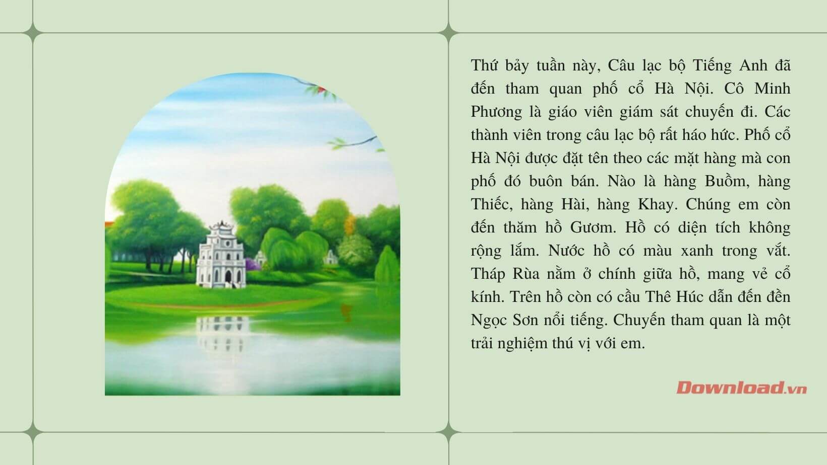 Viết đoạn văn kể về chuyến đi du lịch