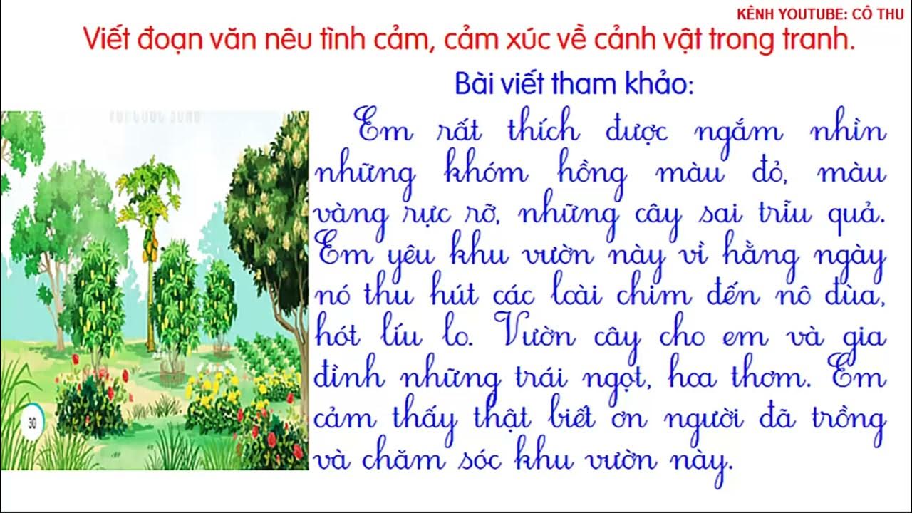 Viết đoạn văn nêu tình cảm cảm xúc về cảnh vật Gallery 2