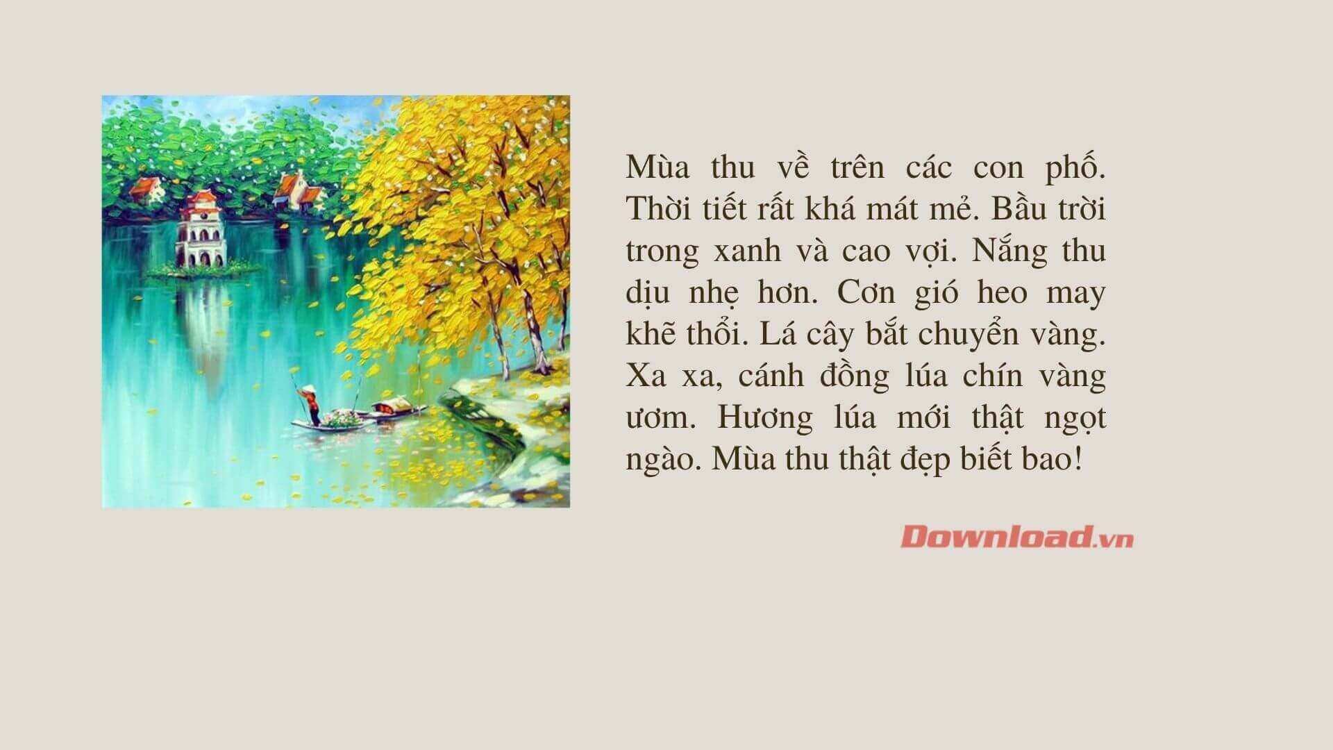 Viết đoạn văn ngắn miêu tả mùa thu trên quê hương em Gallery 2