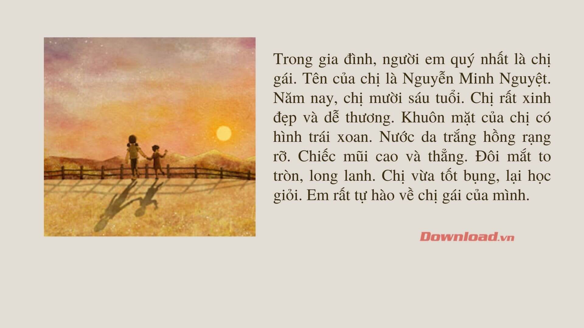 Viết đoạn văn về chị gái Gallery 2