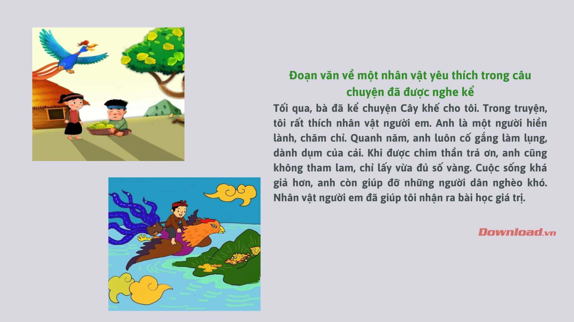 Nhân vật yêu thích trong truyện kể lớp 3: Cô Tấm dịu hiền Gallery 2