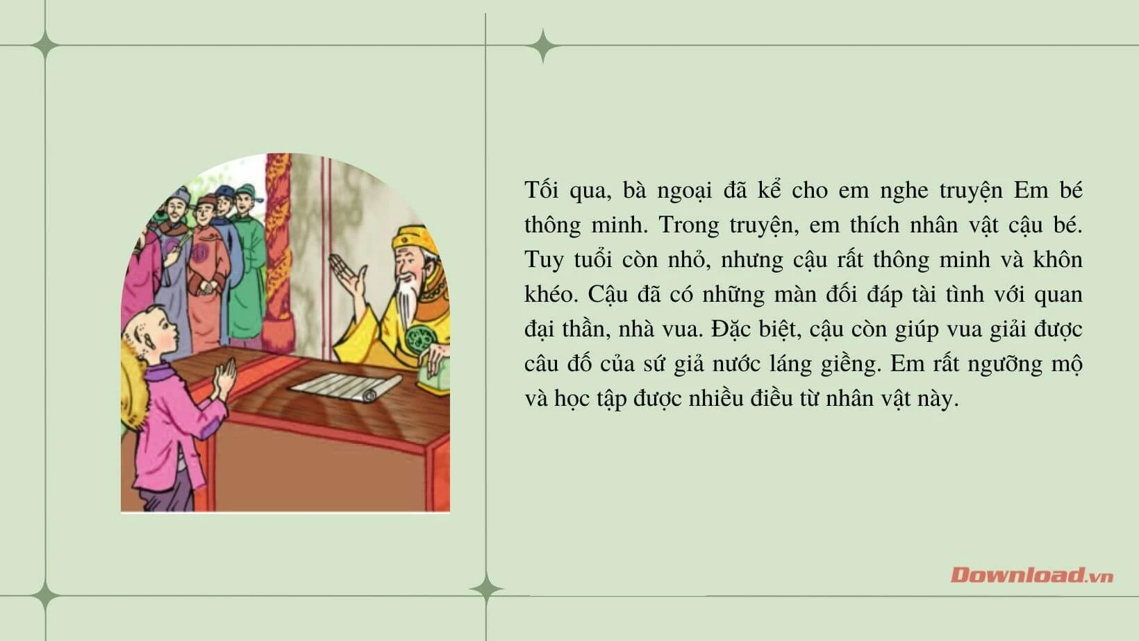 Viết đoạn văn về nhân vật em yêu thích lớp 3 Gallery 2