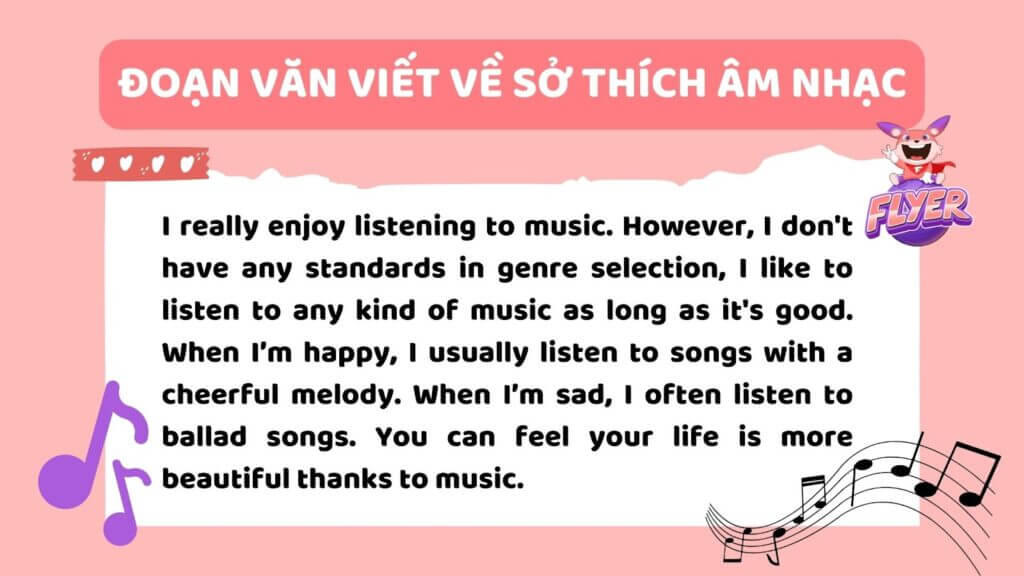 Sở thích nghe nhạc của tôi