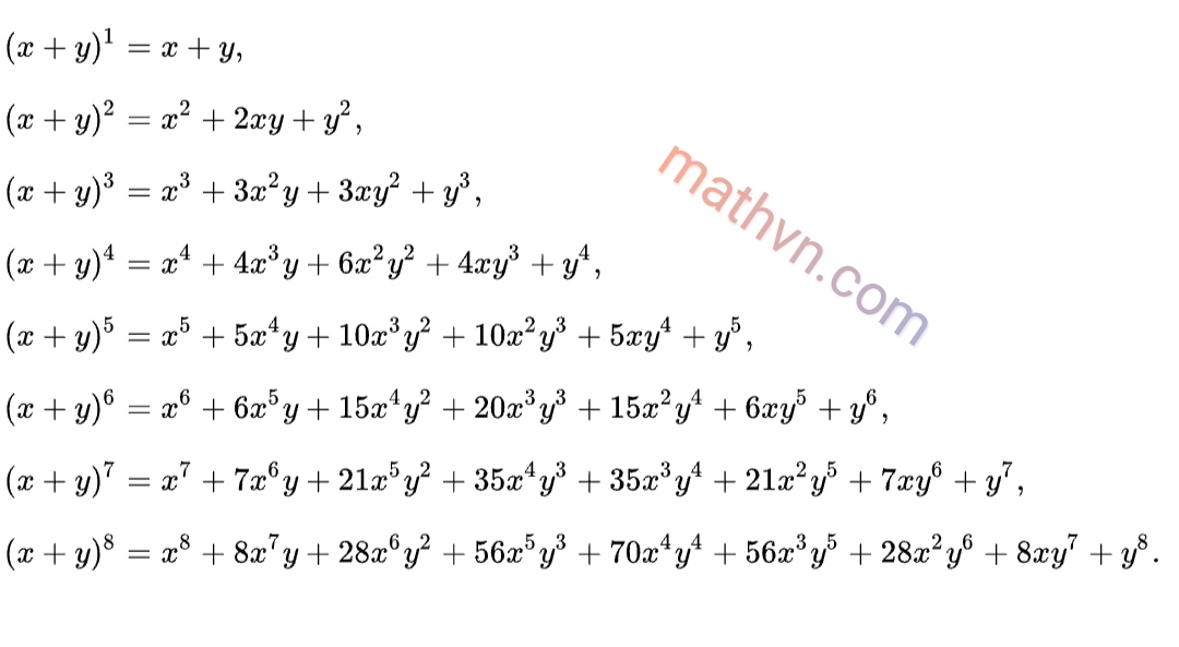 Khai triển (x-y)^5 theo công thức nhị thức Newton