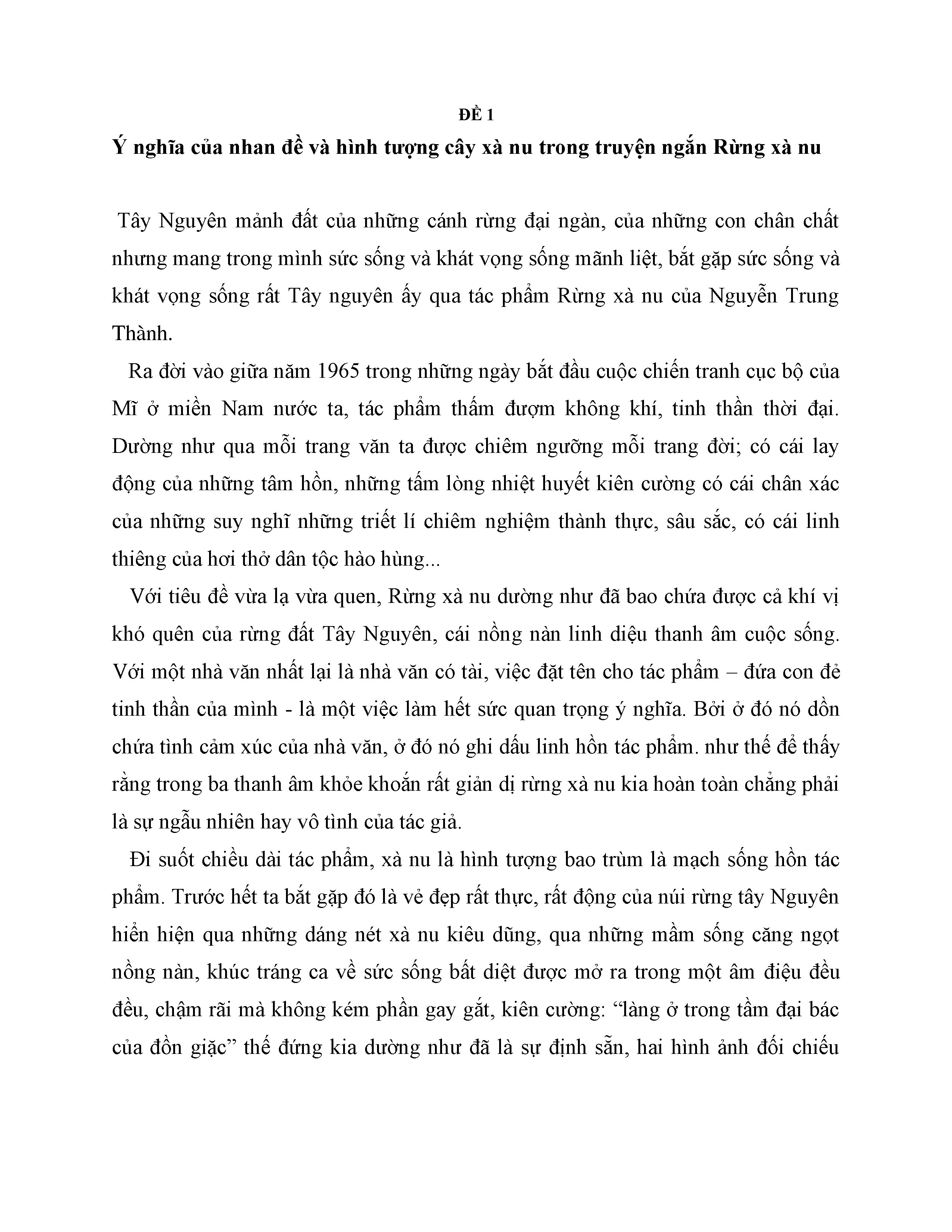 Viết một bài văn phân tích