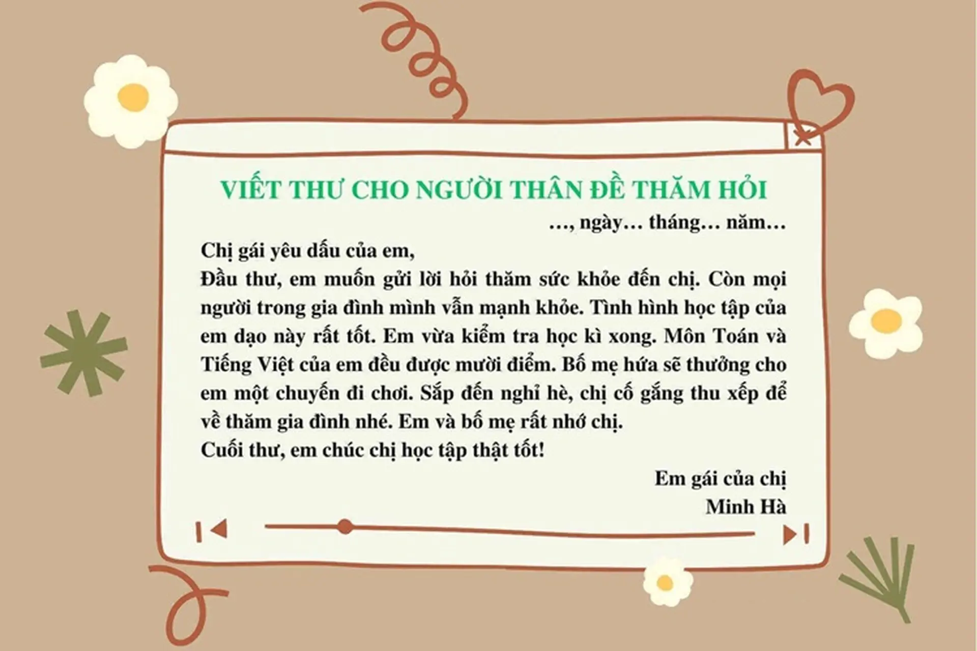 Viết một bức thư cho người thân để hỏi thăm sức khỏe Gallery 2