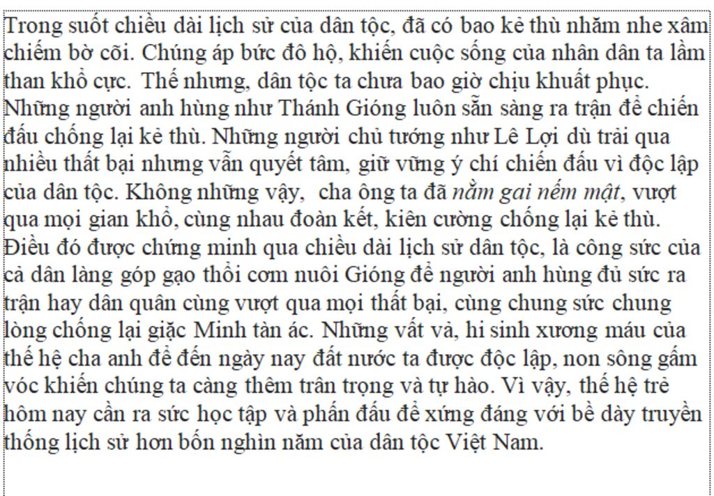 Viết một đoạn văn (khoảng 150 đến 200 chữ) có sử dụng thành ngữ Gallery 1