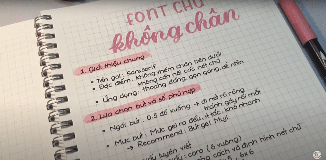 Cách Viết Chữ Không Chân Gallery 2