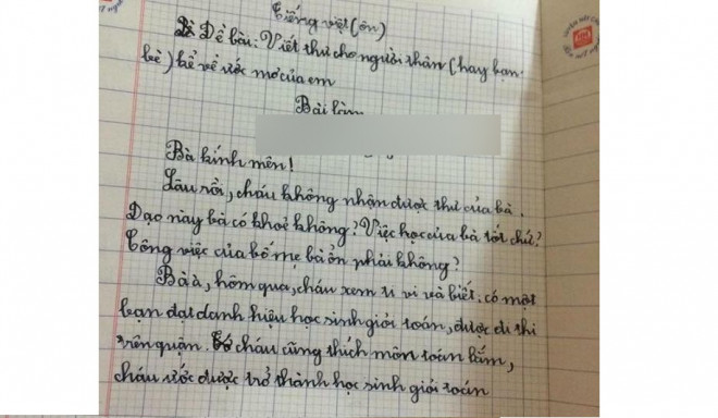 Viết thư cho bà ngoại