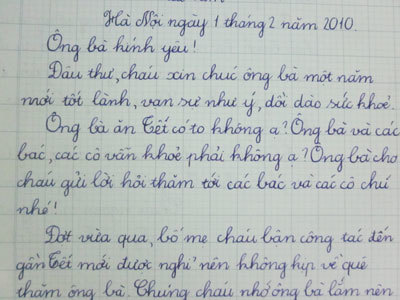 Viết Thư Gửi Ông Bà