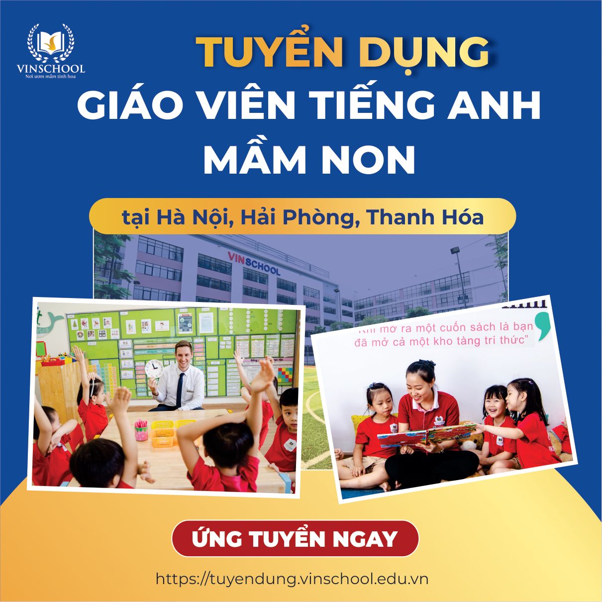 Vinschool Tuyển Dụng Giáo Viên Tiếng Anh