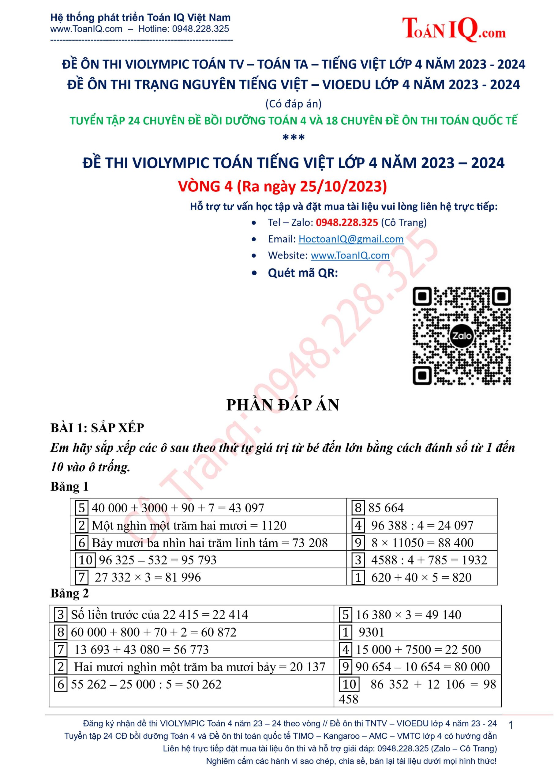Violympic Toán Lớp 4: Luyện Tập và Nâng Cao Kiến Thức