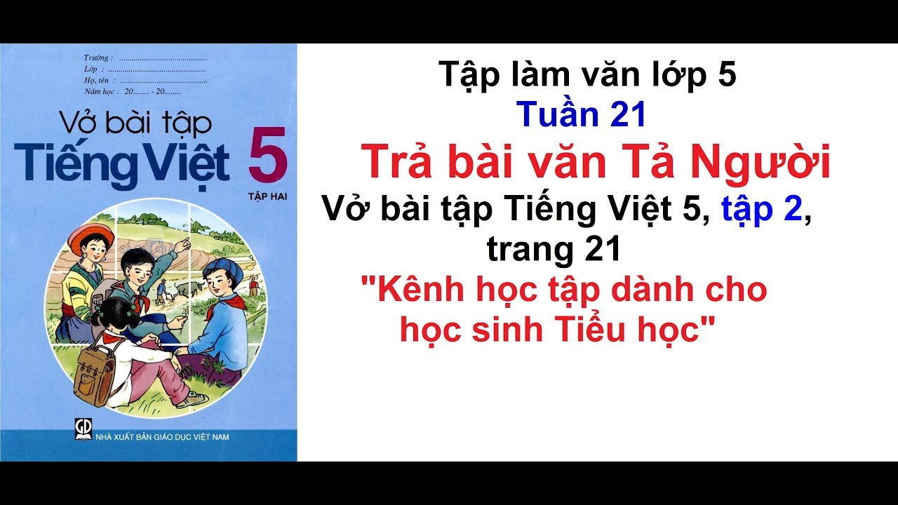 Vở bài tập Tiếng Việt lớp 5 trang 21