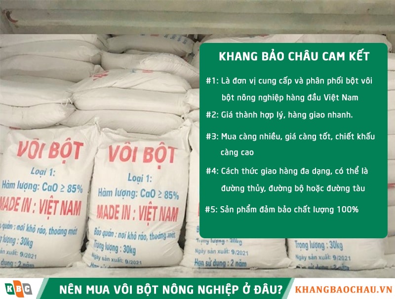 Vôi bột mua ở đâu?