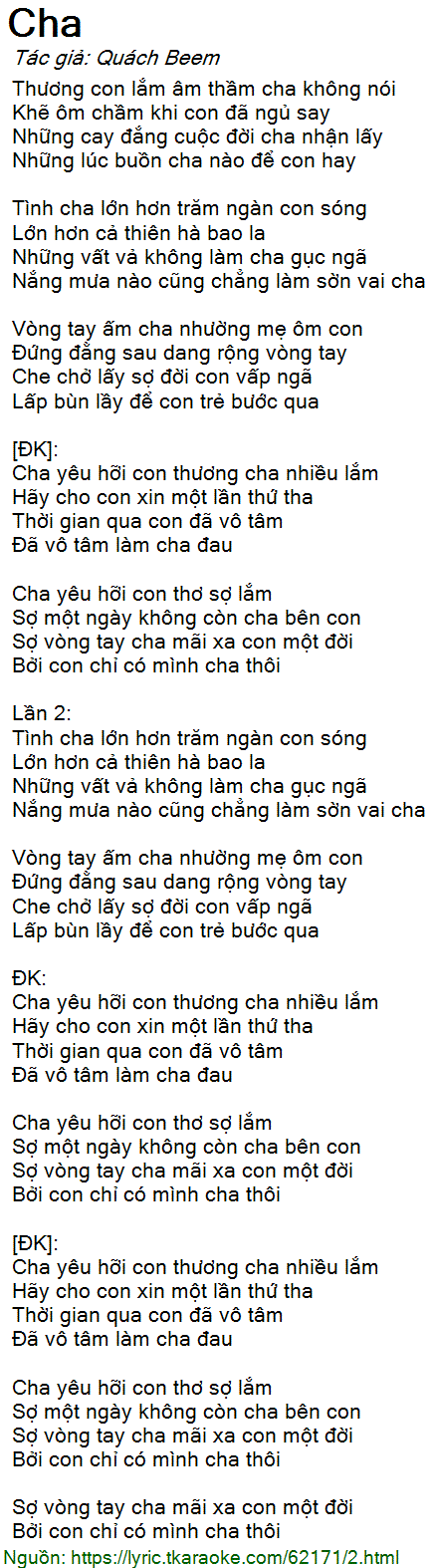 Vòng Tay Ấm Cha Nhường Mẹ Ôm Con