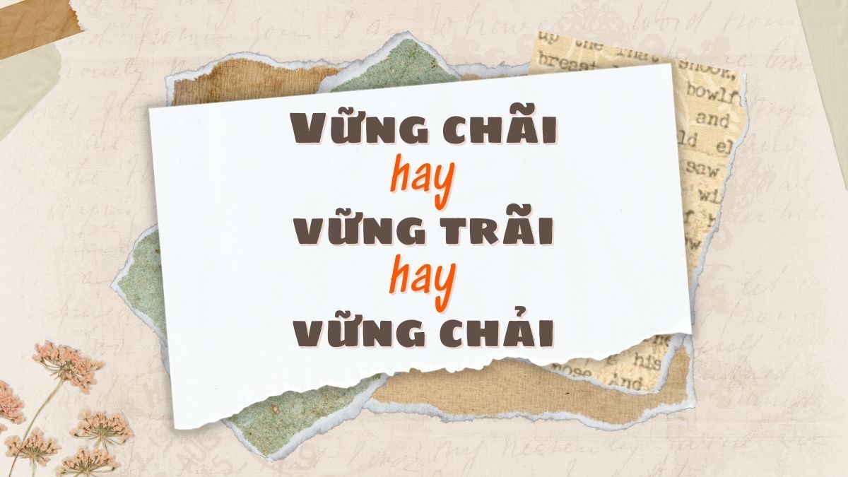 Vững chải hay Vững chãi?