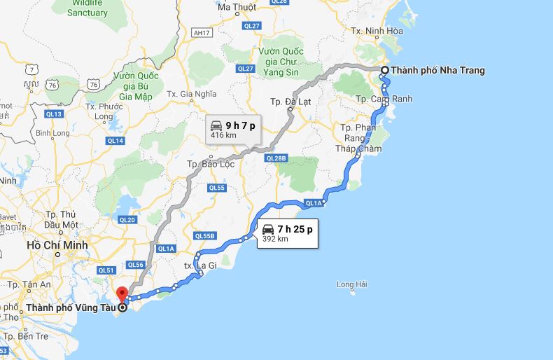 Vũng Tàu Đi Nha Trang Bao Nhiêu Tiếng?