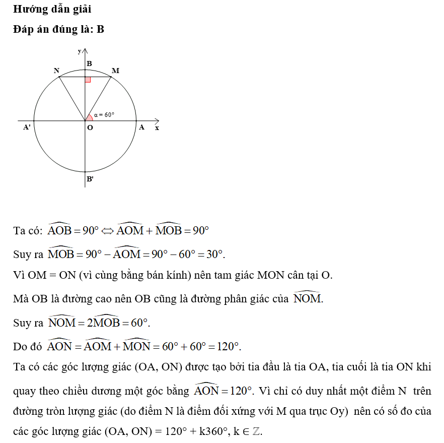 Trên đường tròn lượng giác có điểm gốc là A Gallery 1