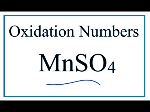 Số oxi hóa Mn trong MnSO4 Gallery 1
