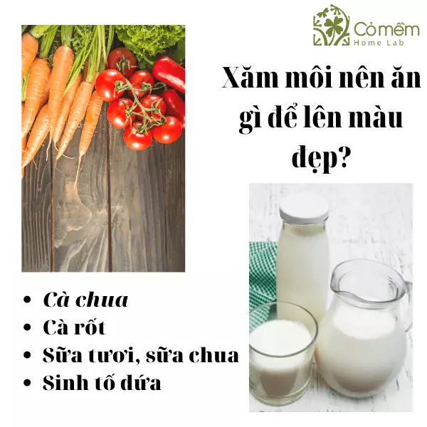 Xăm môi nên ăn gì để lên màu đẹp?