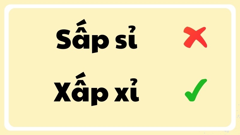 Xấp xỉ hay Sấp sỉ? Từ nào đúng ngữ pháp?