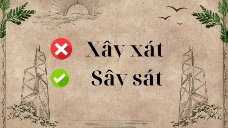 Xây sát hay xây xát?