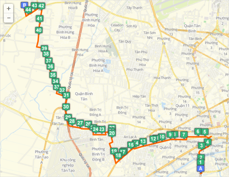 Tuyến Xe Bus 25 Đi Qua Những Điểm Nào?